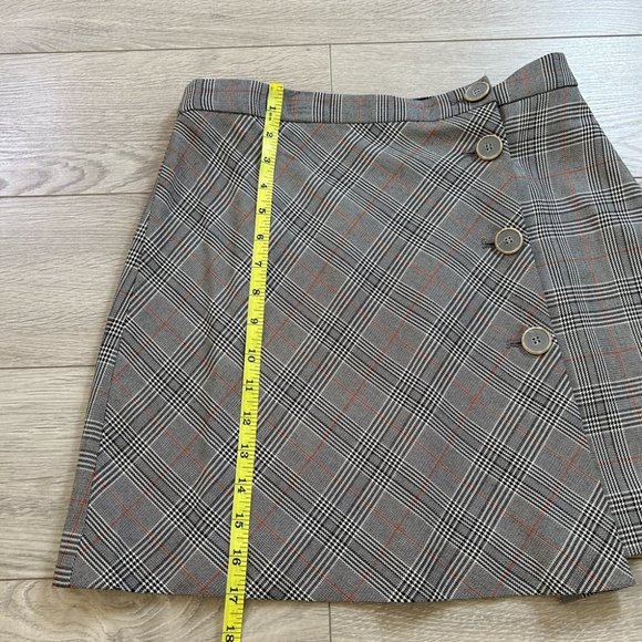 Zara Check Preppy Dark Academia Mini Skirt - Picture 10 of 12